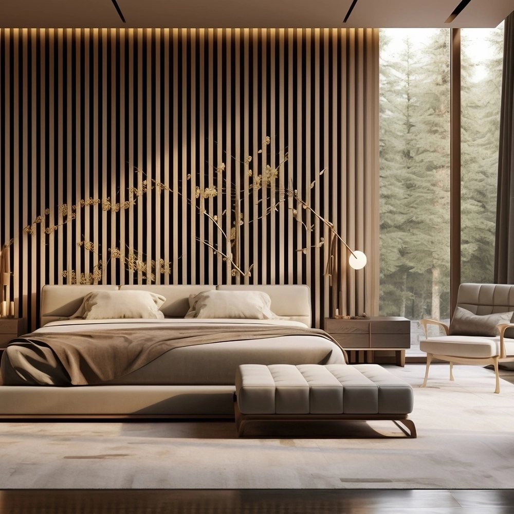 Luxury bedroom interior by Shivansh Square